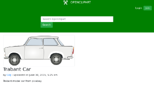 openclipart圖庫：Trabant Car-資源代表圖