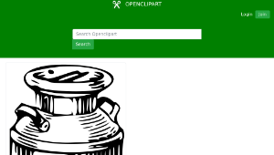 openclipart圖庫：Milk can縮圖