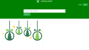 openclipart圖庫：Christmas Decorations