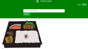 openclipart圖庫：Bento Lunchbox縮圖