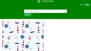 openclipart圖庫：Sea-related  seamless pattern縮圖
