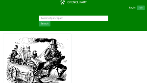 openclipart圖庫：Steam man robot縮圖