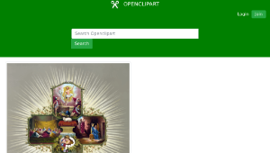 openclipart圖庫：Religious Easter Cross-資源代表圖