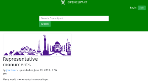 openclipart圖庫：Representative monuments縮圖