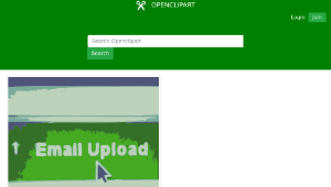 openclipart圖庫：Upload clipart from email-資源代表圖