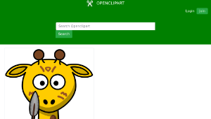 openclipart圖庫：Giraffe wild-資源代表圖