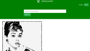 openclipart圖庫：AUDREY HEPBURN-資源代表圖