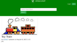 openclipart圖庫：Toy Train-資源代表圖