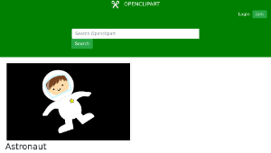 openclipart圖庫：Astronaut