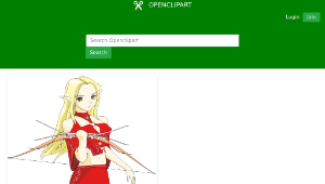 openclipart圖庫：Animation of Banshee elven archer縮圖