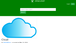openclipart圖庫：Cloud-資源代表圖