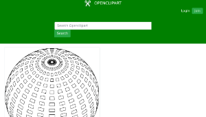 openclipart圖庫：Sphere made of square outlines-資源代表圖