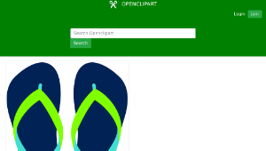 openclipart圖庫：Flipflops 05縮圖