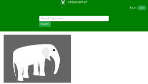 openclipart圖庫：White Elephant-資源代表圖