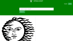 openclipart圖庫：Sun Face縮圖