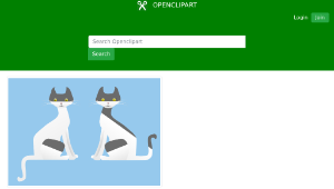 openclipart圖庫：two cats-資源代表圖