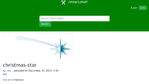 openclipart圖庫：christmas-star縮圖