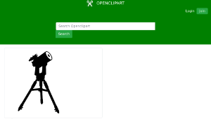 openclipart圖庫：Telescope縮圖