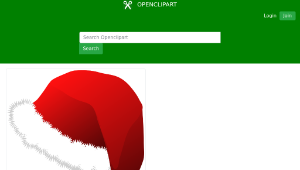 openclipart圖庫：santa hat縮圖