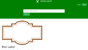 openclipart圖庫：Box Label-資源代表圖