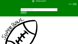 openclipart圖庫：Football sketch (cleaned up)縮圖