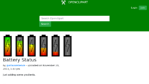 openclipart圖庫：Battery Status縮圖