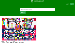 openclipart圖庫：We Serve Everyone Sign. Request.