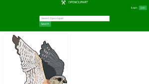 openclipart圖庫：Faucon emerillon - Merlins falcon