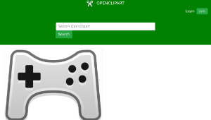 openclipart圖庫：gamepad縮圖