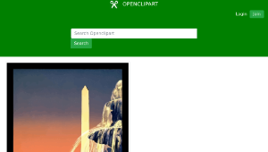 openclipart圖庫：Vintage Travel Poster Paris France 2縮圖