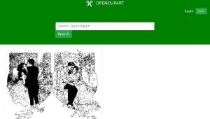 openclipart圖庫：Lovers Embrace-資源代表圖