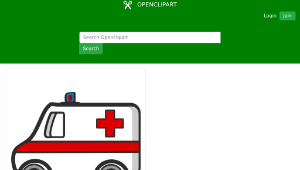 openclipart圖庫：Ambulanza -資源代表圖