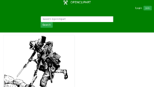 openclipart圖庫：Death in a Foxhole