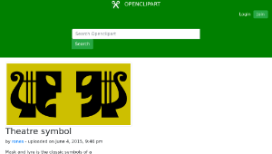 openclipart圖庫：Theatre symbol縮圖