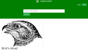 openclipart圖庫：Bird's Head-資源代表圖