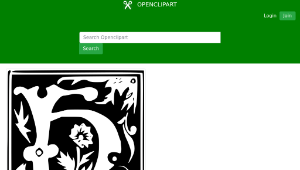 openclipart圖庫：Decorative Letter Set縮圖