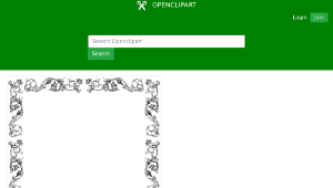 openclipart圖庫：Flowery frame 9-資源代表圖