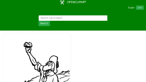 openclipart圖庫：Gold Rush Miner縮圖