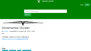 openclipart圖庫：Ornamental Divider縮圖