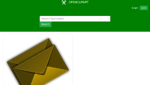 openclipart圖庫：Envelop (Stiched)-資源代表圖