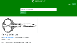 openclipart圖庫：fancy scissors