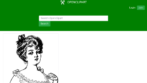 openclipart圖庫：Lady in a Corset