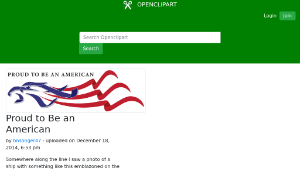 openclipart圖庫：Proud to Be an American-資源代表圖