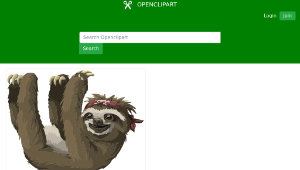openclipart圖庫：Inhabitants Npc Sloth