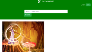 openclipart圖庫：Fairytale Scene縮圖