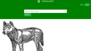 openclipart圖庫：dingo縮圖