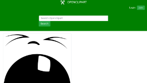 openclipart圖庫：Yawning Smiley Face縮圖