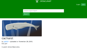 openclipart圖庫：cachalot縮圖