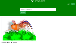 openclipart圖庫：colourful bird縮圖