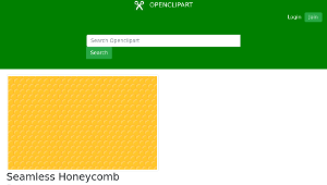 openclipart圖庫：Seamless Honeycomb Pattern縮圖